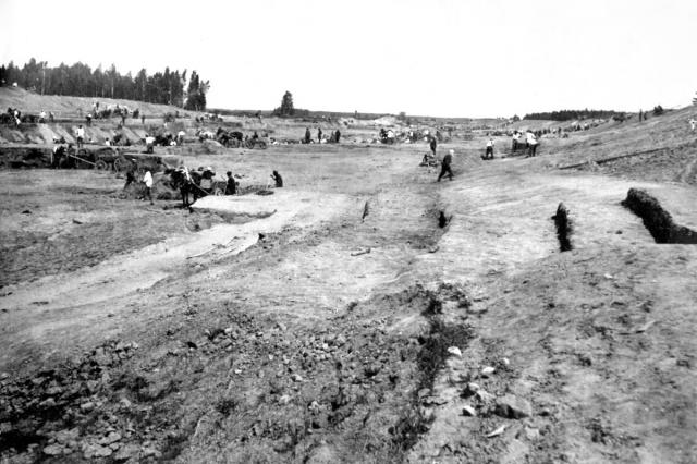 1934 - Общий вид ручной разработки участка