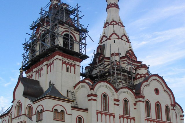 28.04.2003 - Строительство нового храма в Лихачево