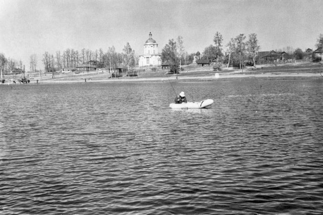 ок.1960 - Долгие пруды и Владимирский храм в Виноградово
