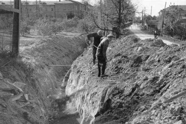 1964 - Прокладка водопровода к ДАОС от Северной водопроводной станции
