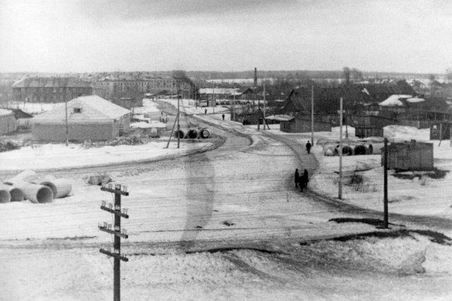 1978 - Вид с платформы Хлебниково в сторону Госпитального городка