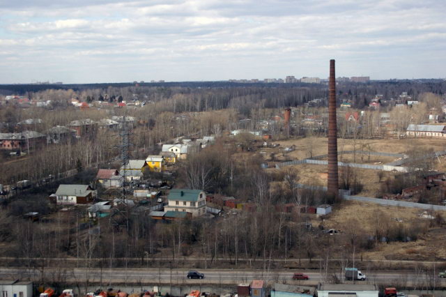 24.04.2009 - Вид с новостройки у платформы Хлебниково
