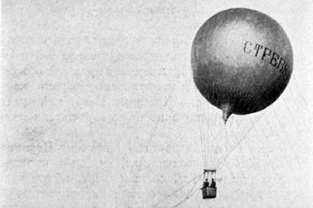 ок.1908 - Подъем сферического аэростата "Стрепет"